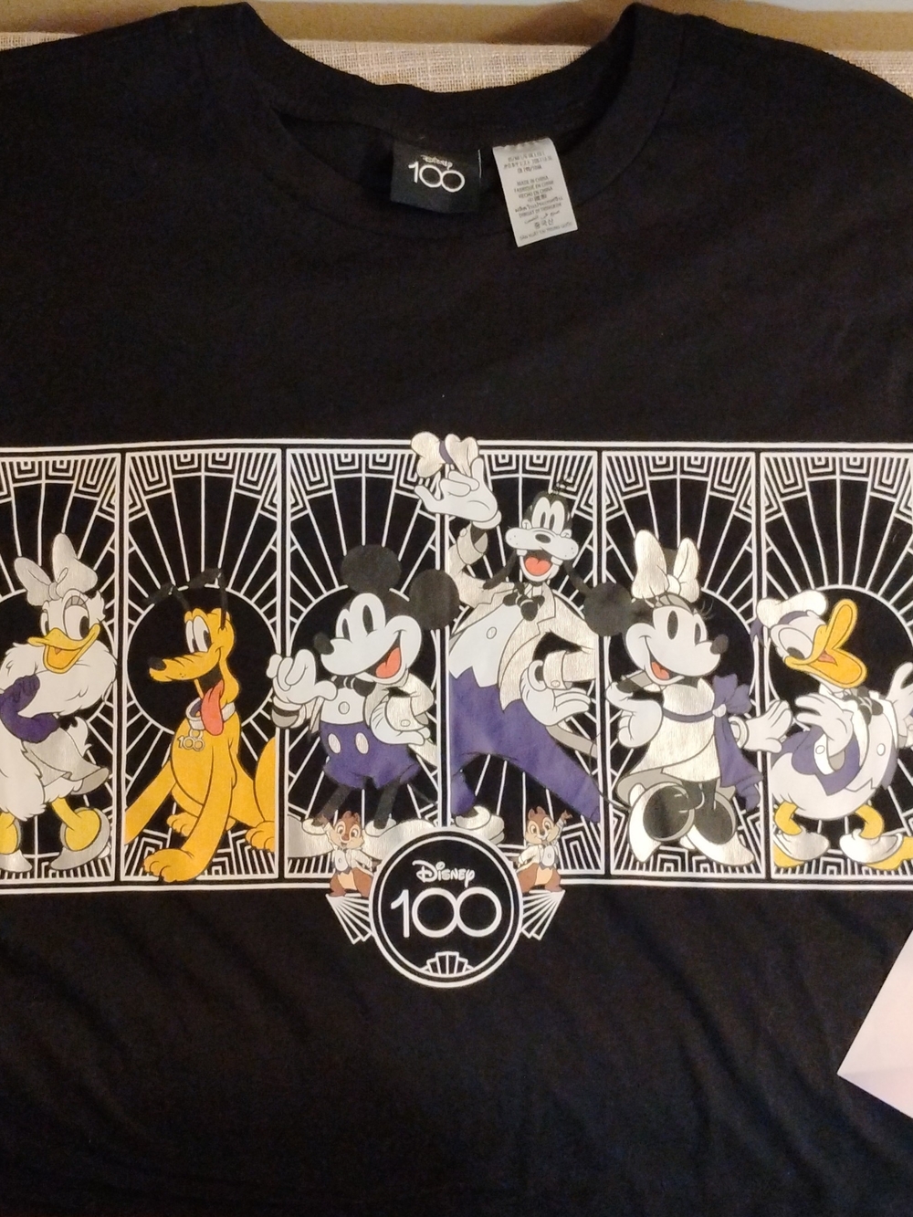 NWT Disney 100th Authentic Graphic Tee - Character Panel